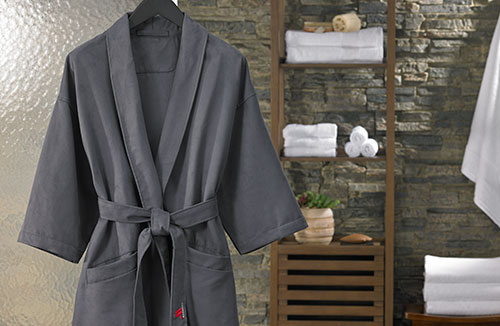 Rebecca Women's Kimono Waffle Robe  Shop Luxury Bedding and Bath at Luxor  Linens